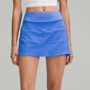Lululemon Pace Rival Running Skort Blue 4 Tall